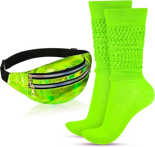80s neon women socks - 80s,
