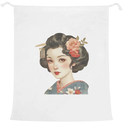 Geisha portrait laundry - portrait',