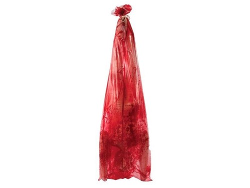 Bloody body bag prop - bloody,