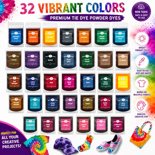 Fabric clothes dye pod sachet - dye,