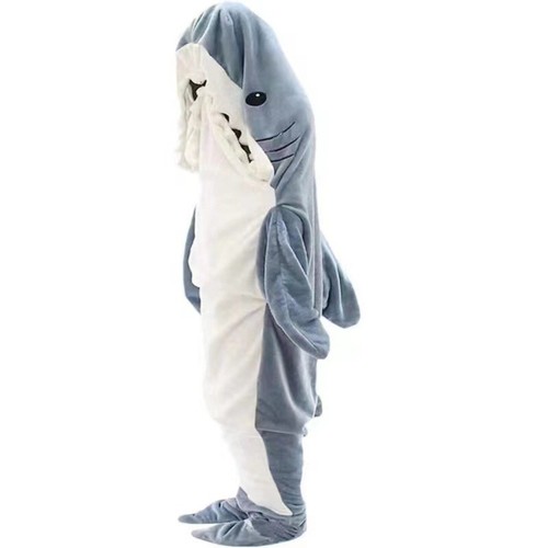 Cute shark warm hoodie - warm, cartoon